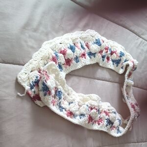 Elegant Floral Crochet Scarf
